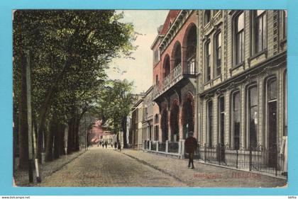 NEDERLAND prentbriefkaart Hoofdgracht 1909 Helder naar Den Haag