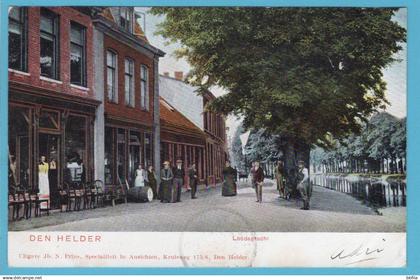 NEDERLAND prentbriefkaart Loodsgracht 1904 Den Helder - Rotterdam