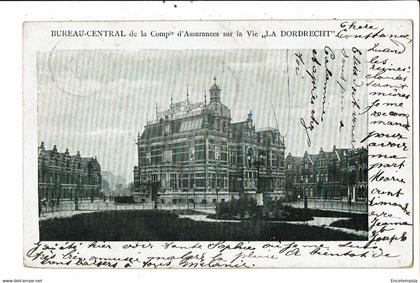 CPA  carte postale Pays Bas-Dordrecht- Bureau central de la compagnie d'assurance La Dordrecht -1902-VM23065br