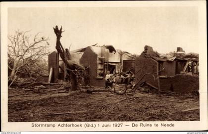 CPA Achterhoek Gelderland, Stormramp 1927, de Ruine te Neede