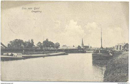 Sas van Gent , Omgeving , ( Binnenschip , schepen , Péniche )