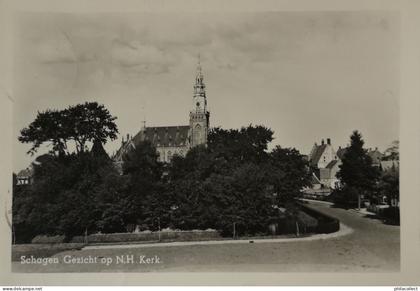 Schagen (NH) Gezicht op N. H. KERK 1955