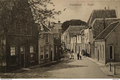 Tholen - Tolen (Zld.) Vischstraat 1912 Topkaart