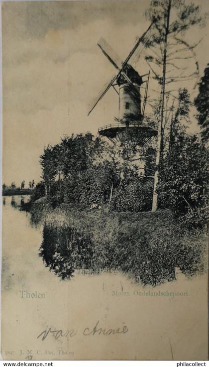 Tholen (Zld.) Molen Oudelandschepoort 1902