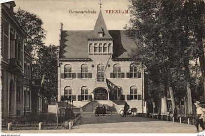 CPA AK Veendam Gemeentehuis NETHERLANDS (728367)