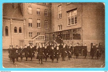 NEDERLAND prentbriefkaart Pesionaat Mariaoord Vught 1913 treinstempel Utrecht-Bokstel naar Sassenheim