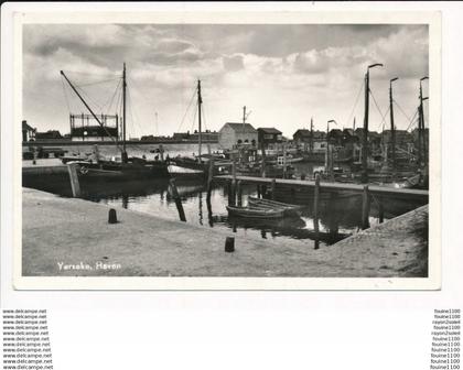 carte de YERSEKE haven ( format 9 x 14 cm )