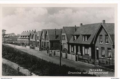 YERSEKE   GROENINX VAN ZOELENSTRAAT    FOTOKAART       2 SCANS