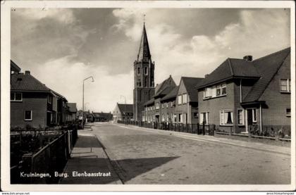 CPA Kruiningen Zeeland Niederlande, Burg. Elenbaasstraat