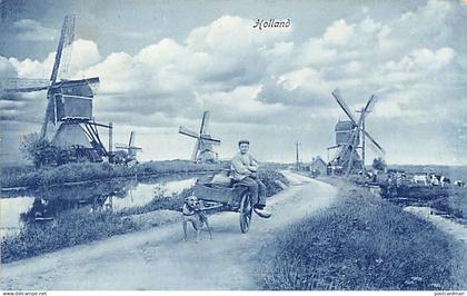 Nederland - Zuid-Holland - Hondenkar en windmolens - Uitg. Weenenk & Snel - Den Haag - H.M. 6