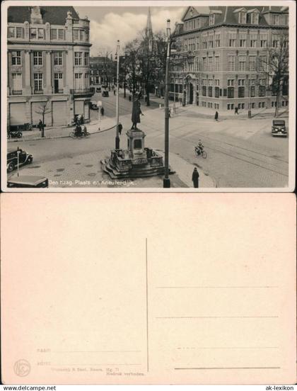 Postkaart Den Haag / 's-Gravenhage Den Haag Plaats en Kneuterdijk 1932