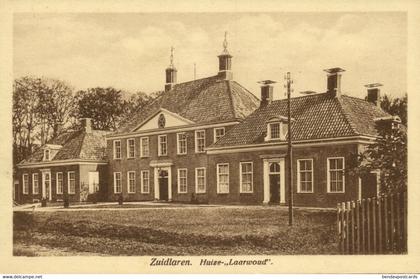 Nederland, ZUIDLAREN, Huize "Laarwoud" (1920s) Ansichtkaart