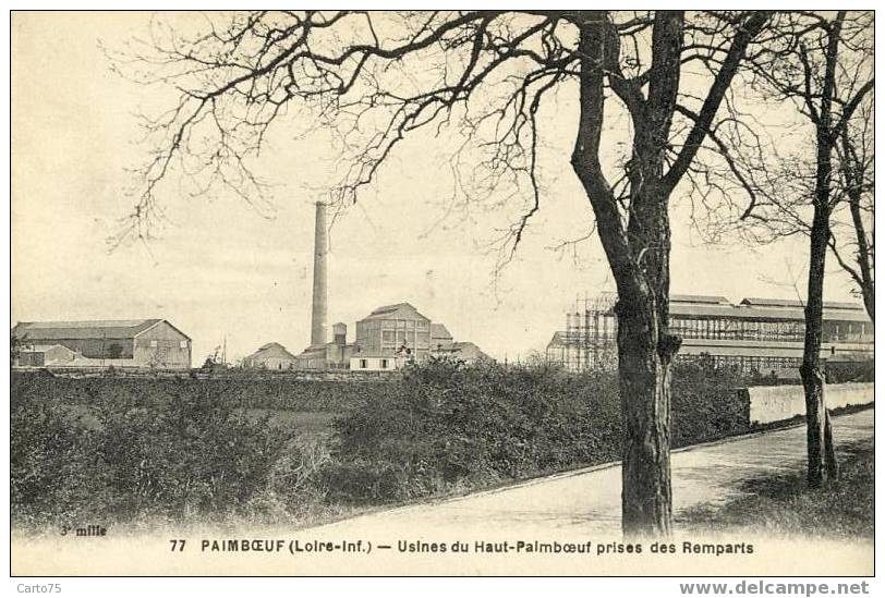 PAIMBOEUF 44 - Usines du Haut-Paimboeuf prise des remparts