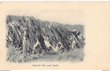 Pakistan - Baluchi Hut and family - Publ. F. Bremner