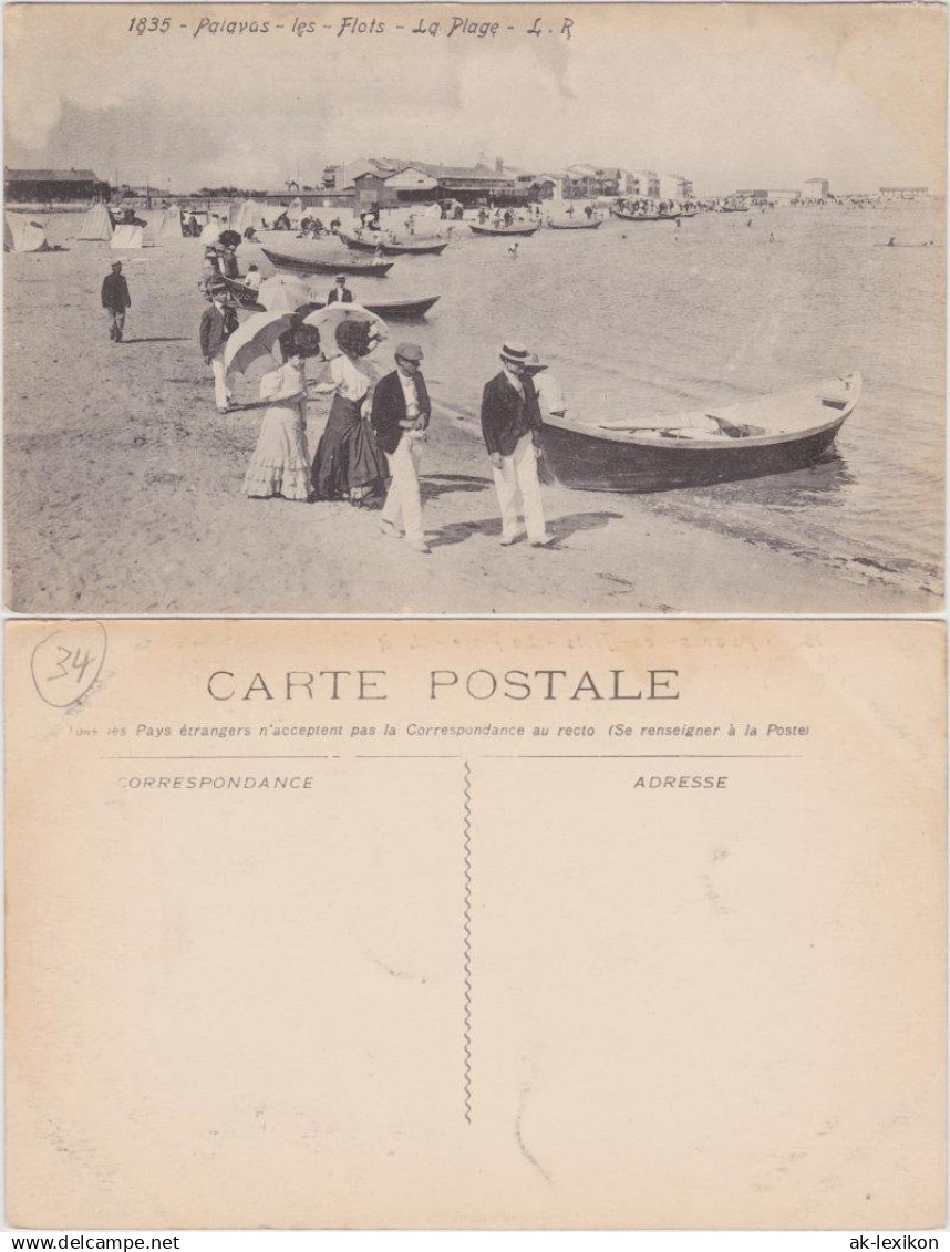 Palavas-les-Flots Palavas-les-Flots Strandpartie - Belebt - Boote 1913