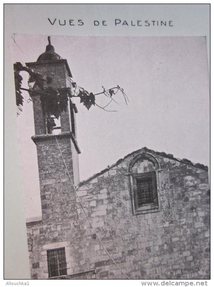 CPA>Chromo image VUE DE PALESTINE Israël mandat britannique>judaïca église grecque vierge à Nazareth chocolat Aiguebelle