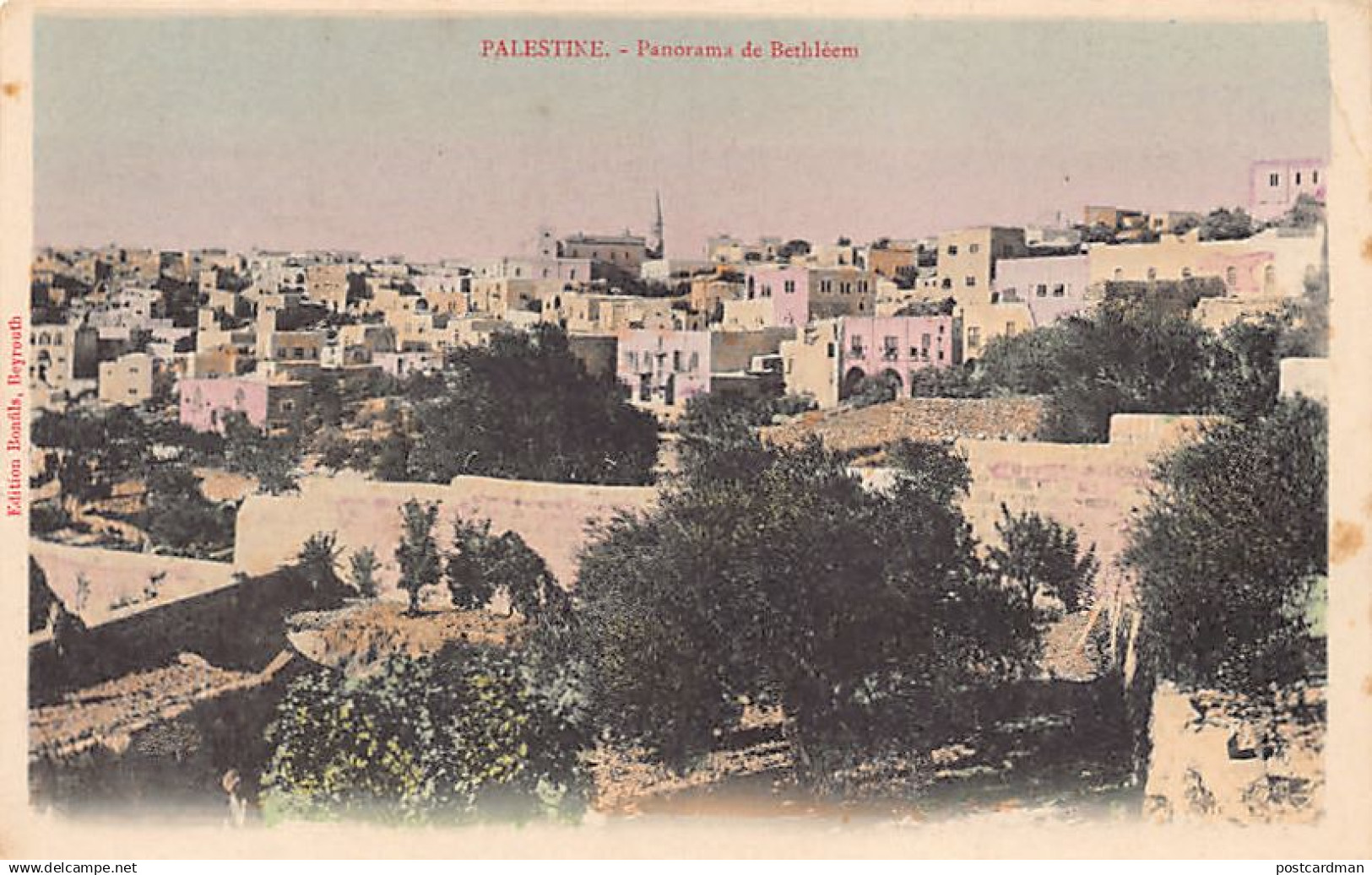 Palestine - BETHLEHEM - Panorama - Publ. Bonfils