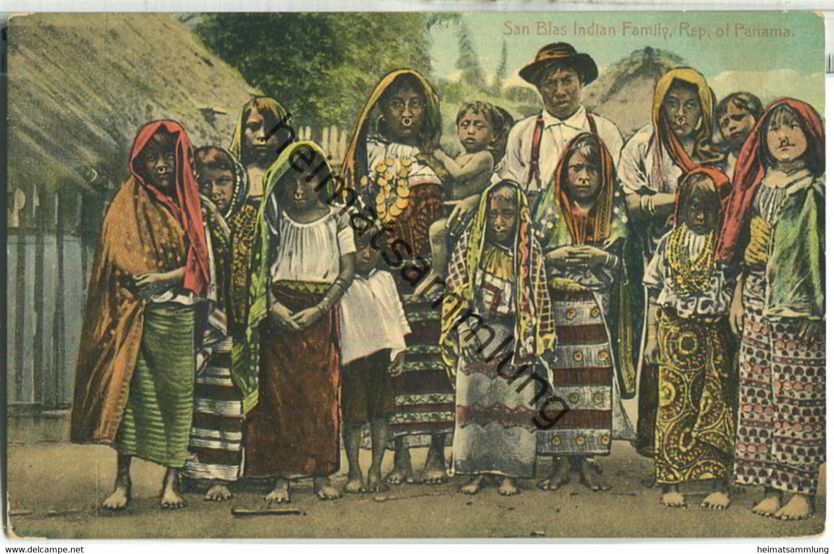 Panama - San Blas Indian Family - Verlag I. L. Maduro Jr. Panama