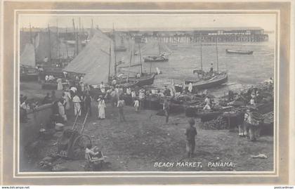 PANAMA CITY - Beach Market - REAL PHOTO - Publ. C. L. Chester