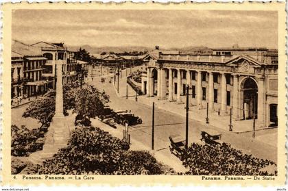 PC CPA PANAMA, PANAMA CITY, LA GARE, Vintage Postcard (b22336)