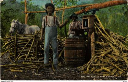 PC CPA PANAMA, PANAMA CITY, MAKING JUNGLE RUM, Vintage Postcard (b22337)