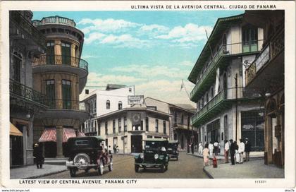 PC PANAMA, PANAMA CITY, CENTRAL AVENUE, Vintage Postcard (b42572)