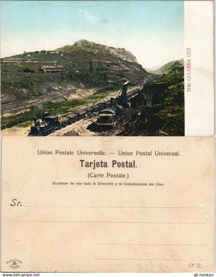 Postcard Panama-Stadt Panamá Panamakanal Culebra Cut im Bau 1915