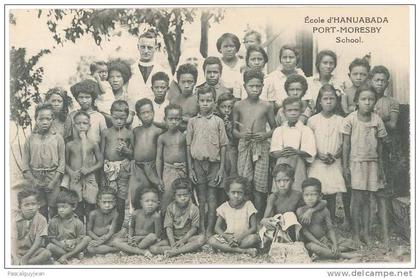 CPA PAPOUASIE - ECOLE D'HANUABADA - PORT-MORESBY - ECOLE