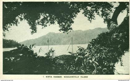 Papua New Guinea, Bougainville Island, KIETA Harbor (1930s) Postcard