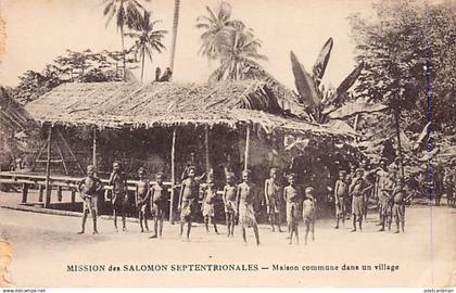 Papua New Guinea - Communal house - Publ. Mission des Salomon Septentrionales