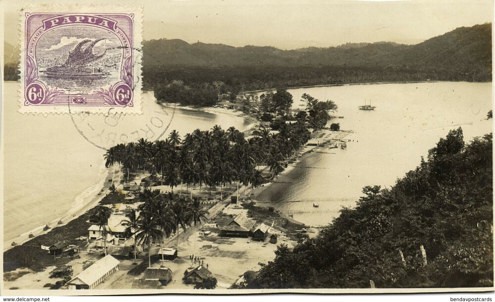 Papua New Guinea, Aerial View Real Photo (1930) Stamp