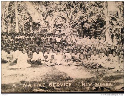 A NATIVE SERVICE  - NEW GUINEA - PAPOUASIE  - NOUVELLE - GUINEE