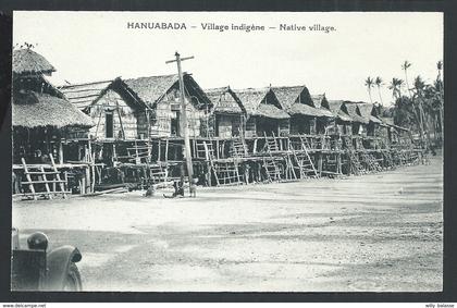 +++ CPA - Océanie - Papouasie - Nouvelle Guinée - HANUABADA - Village indigène   //