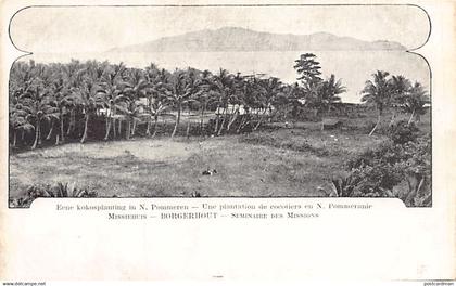 Papua New Guinea - NEW BRITAIN Neupommern - A coconut plantation - Publ. Mission from Borgerhout