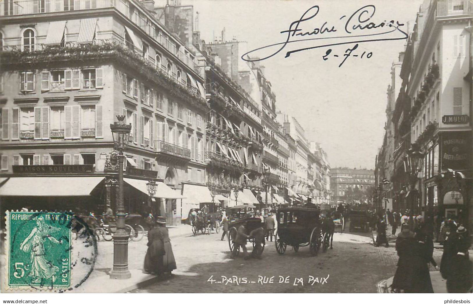 PARIS 01 arrondissement  rue de la paix