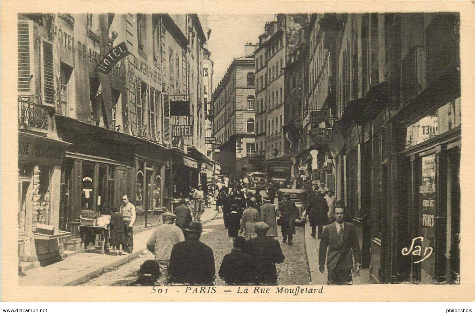 PARIS 05 arrondissement  rue Mouffetard