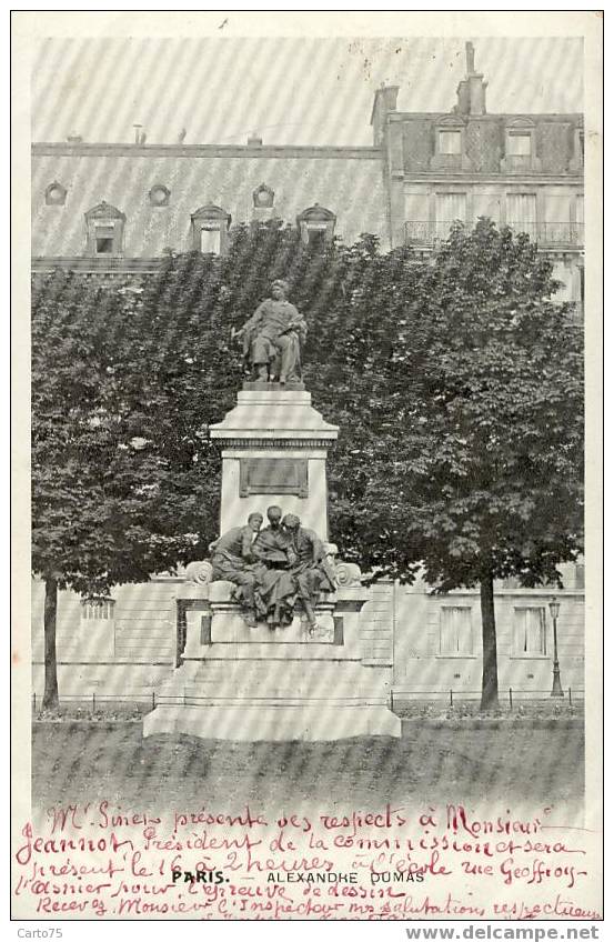 PARIS 05 - Statue d'Alexandre Dumas - Ecrivain