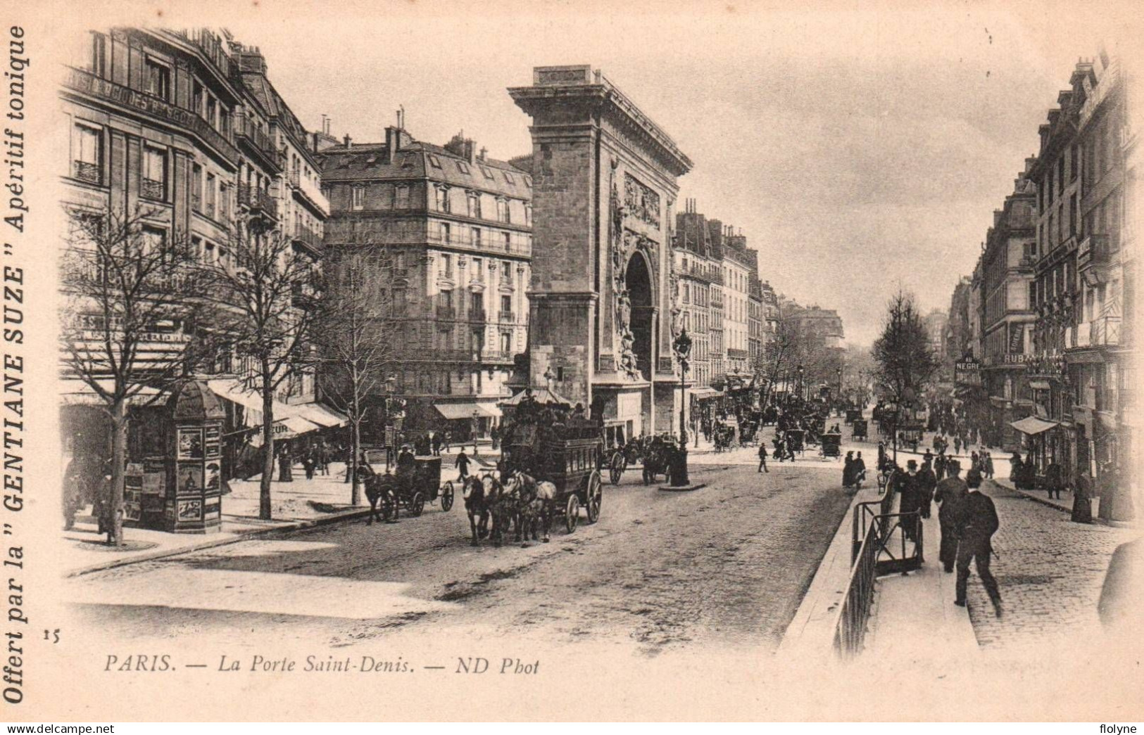 paris - 10 ème arrondissement - la porte saint denis - omnibus