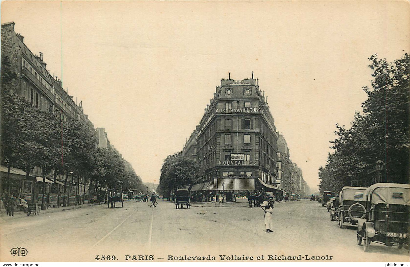 PARIS  11 eme arrondissement  boulevard Voltaire et Richard lenoir