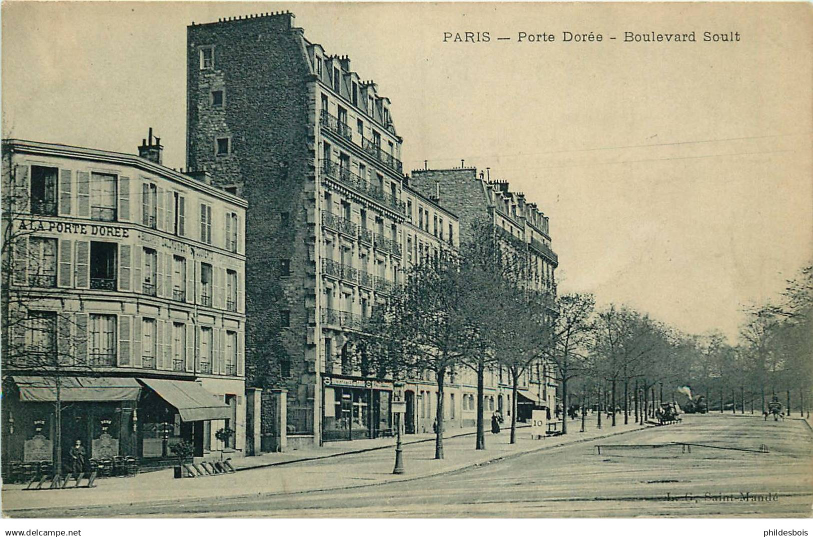 PARIS  12 eme arrondissement  porte Doree   boulevard  Soult