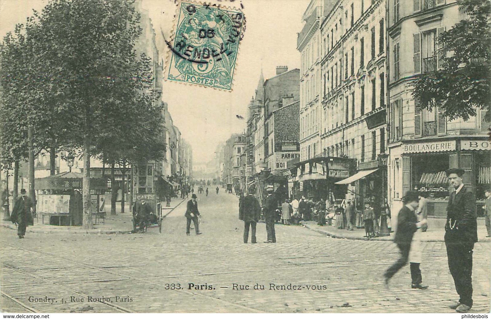 PARIS  12 eme arrondissement  rue du Rendez vous