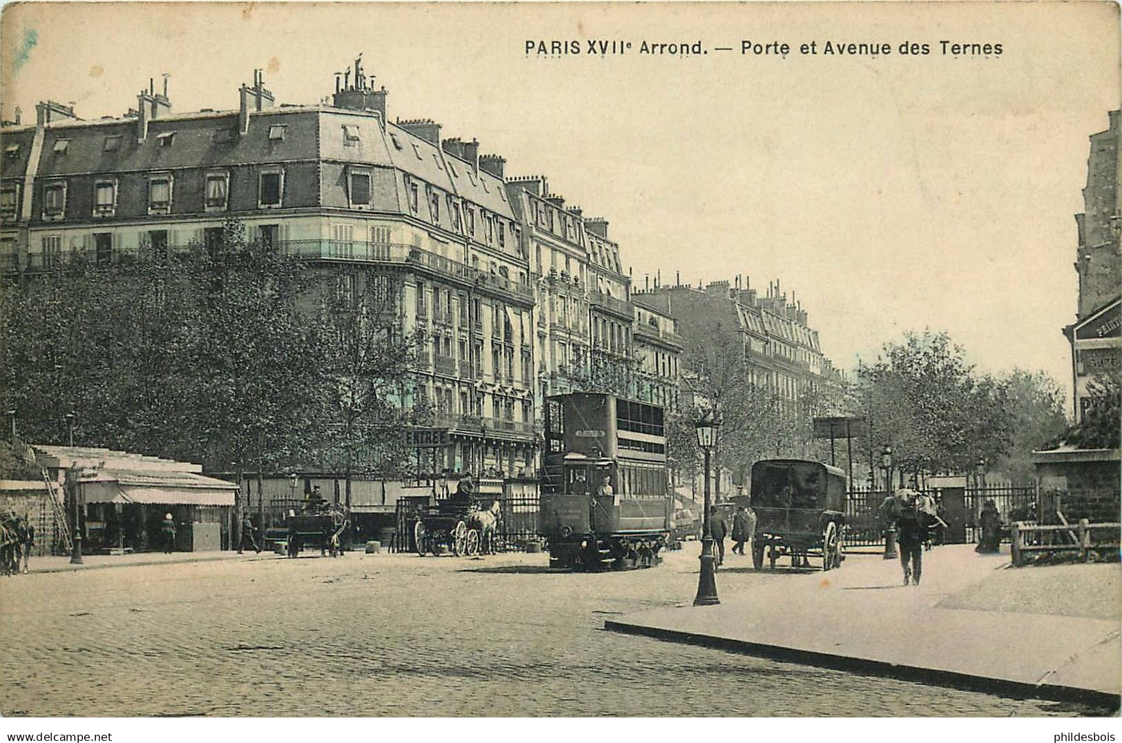 PARIS  17 arrondissement   porte et avenue des Ternes  (tramway)