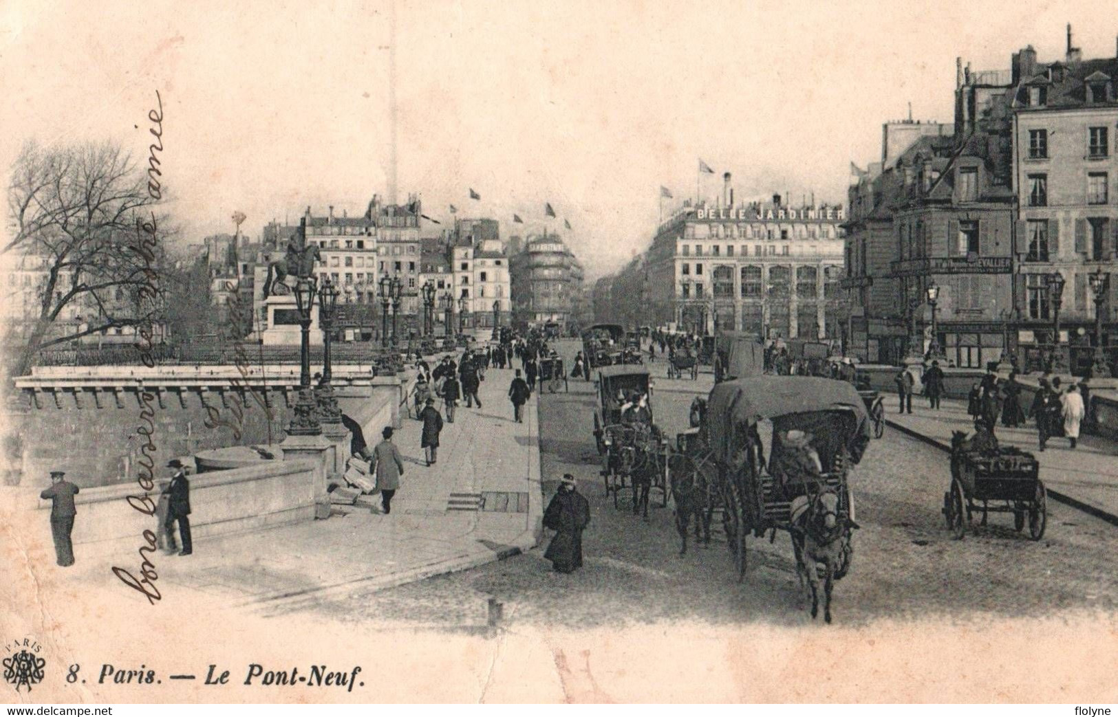 paris - 1er arrondissement - le pont neuf - attelage