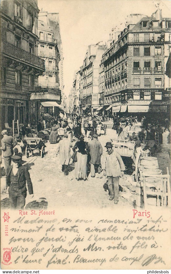 PARIS  1er arrondissement   rue Saint honoré