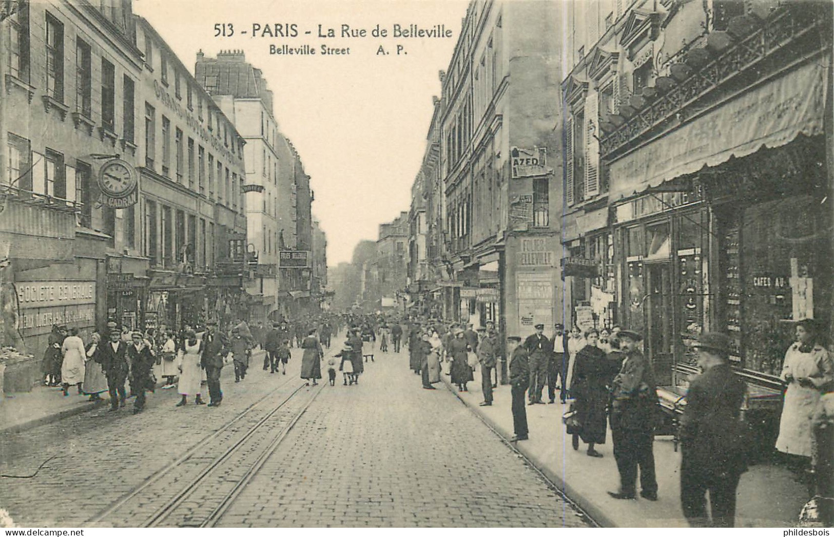 PARIS 20 arrondissement  rue Belleville