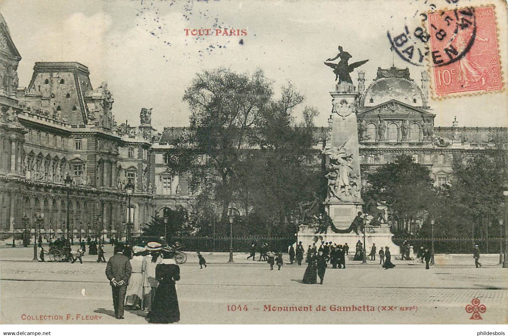 PARIS 20 ARRONDISSEMENT TOUT PARIS  monument de Gambetta