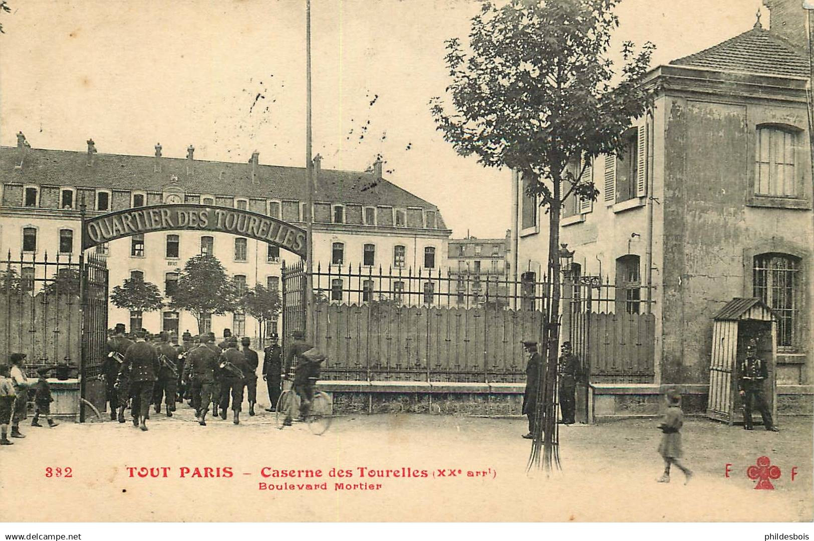 PARIS 20 eme arrondissement  caserne des Tourelles TOUT PARIS