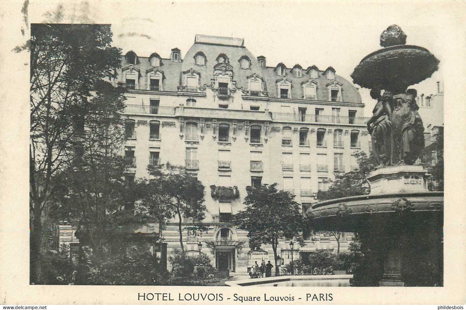 PARIS  2eme arrondissement  Hotel Louvois