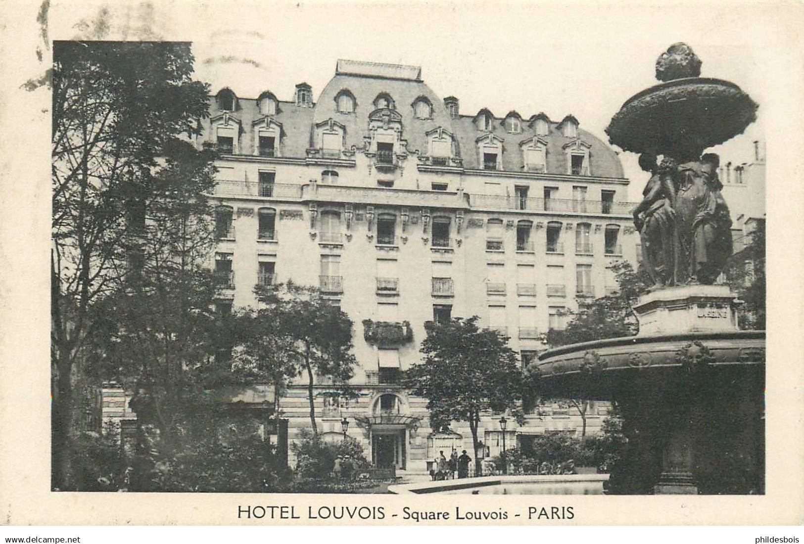 PARIS  2eme arrondissement  Hotel Louvois