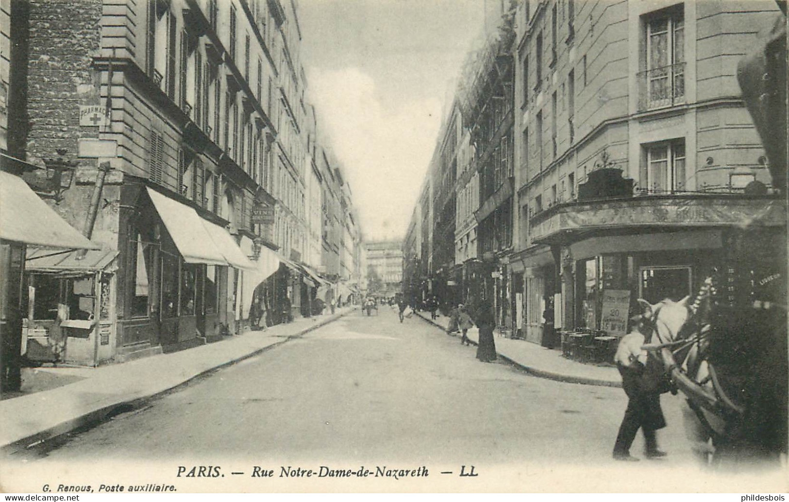 PARIS 3eme arrondissement    rue Notre dame de Nazareth